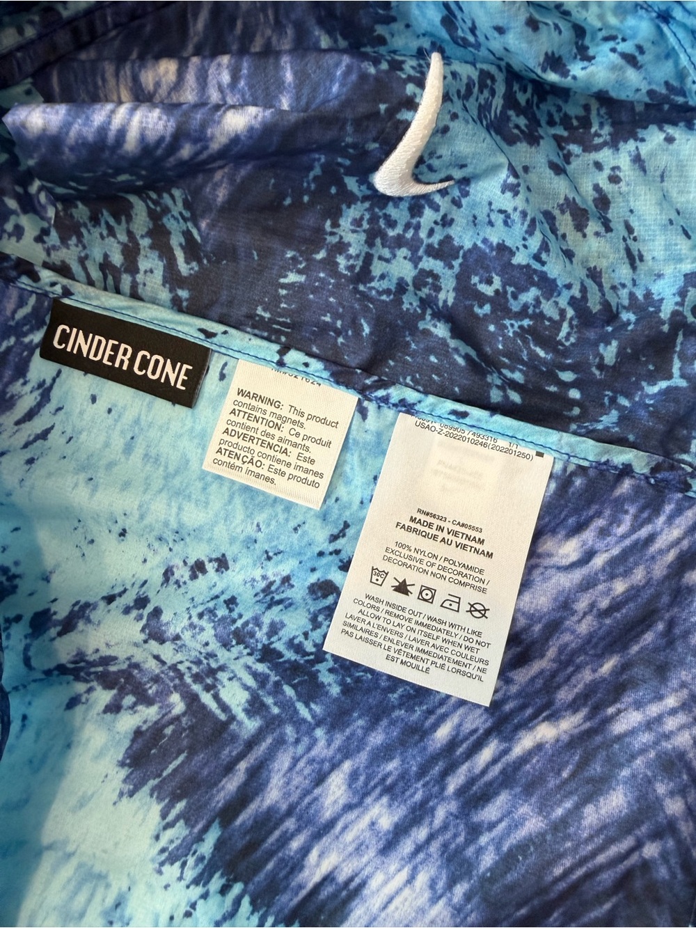 Nike ACG Cinder Cone USA Paralympic Men’s Large Windbreaker Blue - Picture 11 of 12